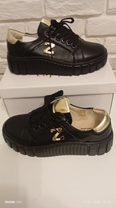 Damskie snakersy w rozmiarach od 36 do 41 kolor czarny