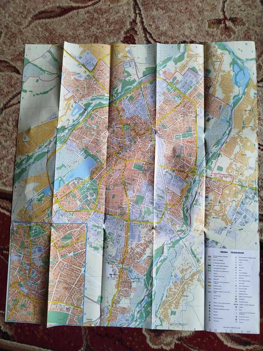 карта місто Івано-Франківськ 1 : 14 000 мапа