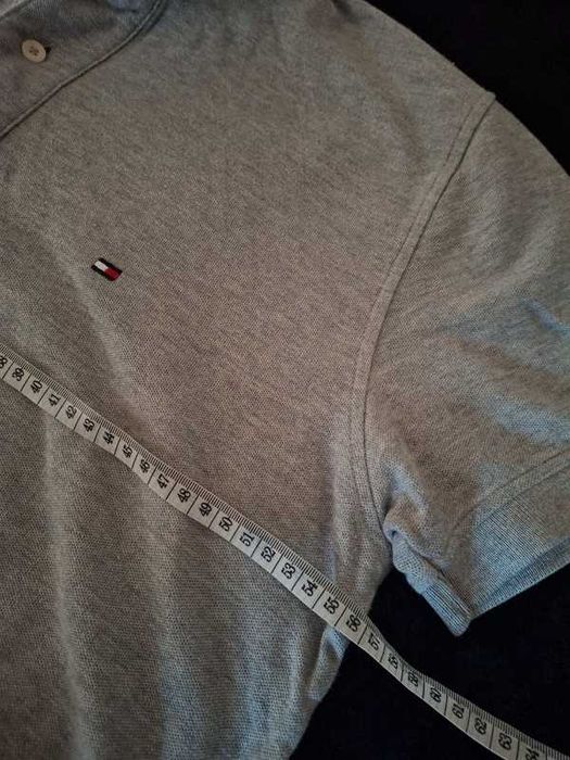 szara koszulka polo tommy hilfiger M basic męska