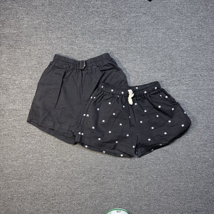 Жіночі шорти літні чорні котонові шорти на резинці розмір S-M бавовна