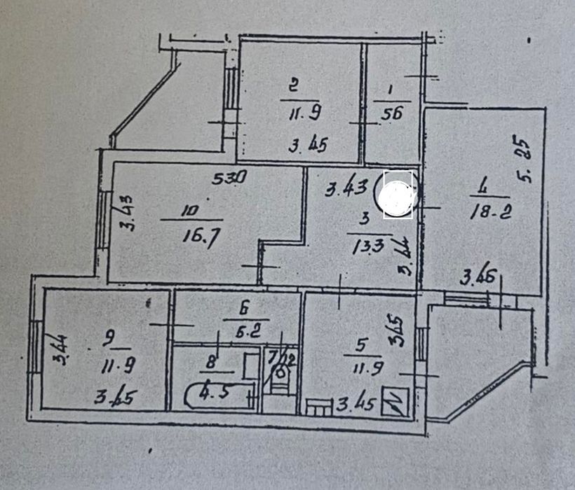 Многокомнатная квартира по адресу (площадь 107 м²) - Atlanta.ua - фото 21