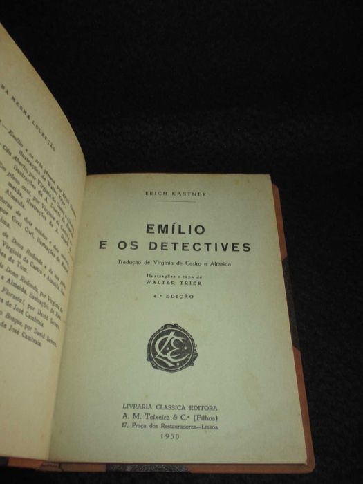 Livro Emílio e os Detectives Erich Kästner 1950