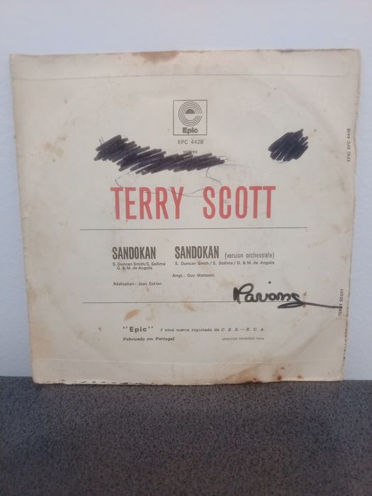 Vinil single Terry Scott, Sandokan
