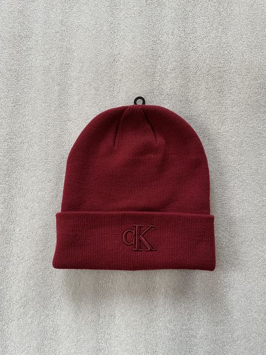 Новая зимняя шапка calvin klein ( ck red hat ) с америки