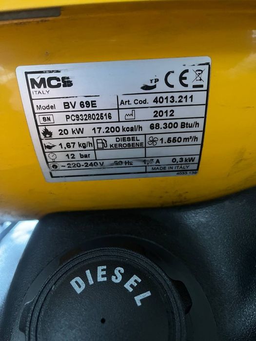 Дизельная тепловая пушка косвенного нагрева Master BV69E