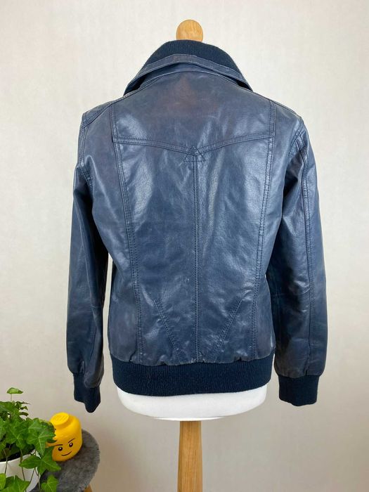 kurtka skórzana damska real leather pinterest vintage big collar