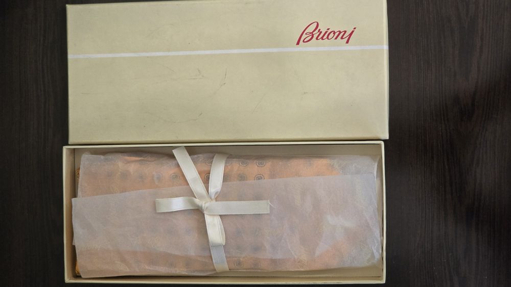 Галстук + платок-паше Brioni оригинал