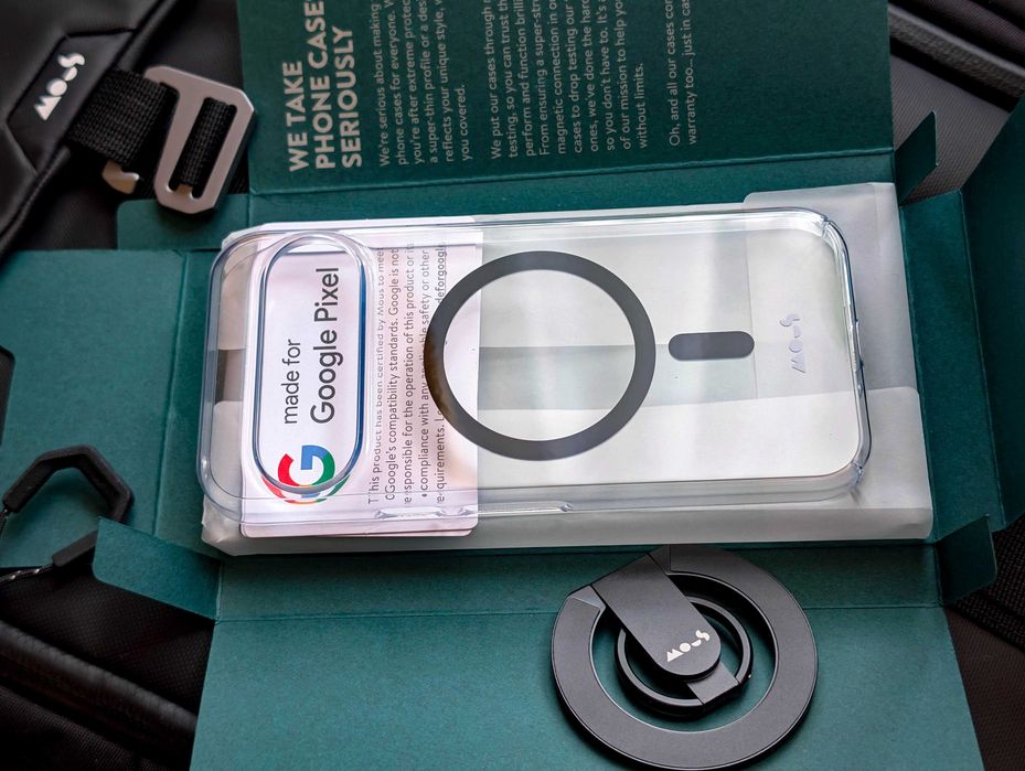 Чехол Mous Super Thin Crystal Clear для Pixel 9 / 9 Pro (не XL). С MagSafe.