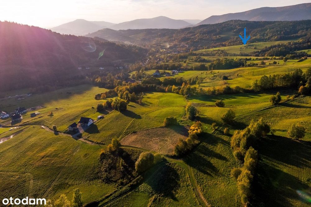 Działki rolne 1,86 ha | Łostówka | MPZP | gmina Mszana Dolna, KRUS