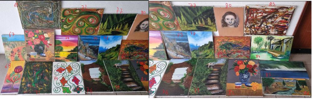 Assorted Paintings - Hand-painted - €564738771596417127