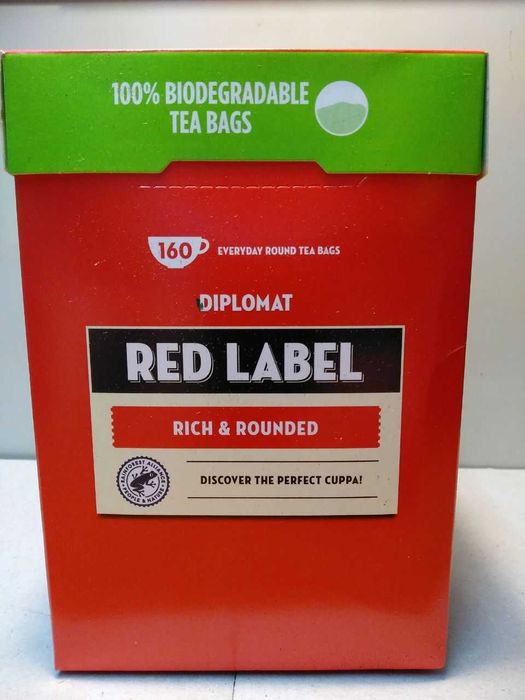Англійський Чай, чорний в пакетиках Diplomat Red Label, 0,5 кілограм
