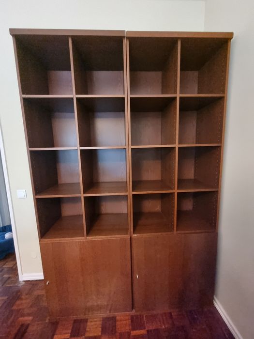 Estantes de Prateleiras castanho escuro