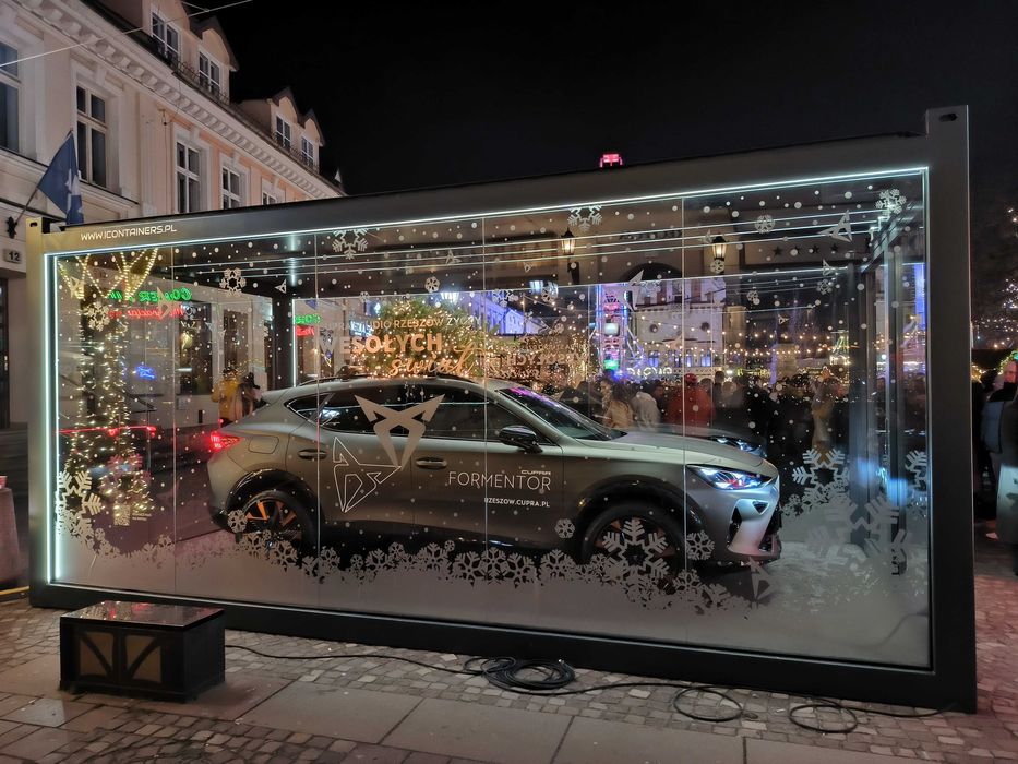 Kontener Pawilon ekspozycyjny, Handlowy, Biurowy, na samochód, targi