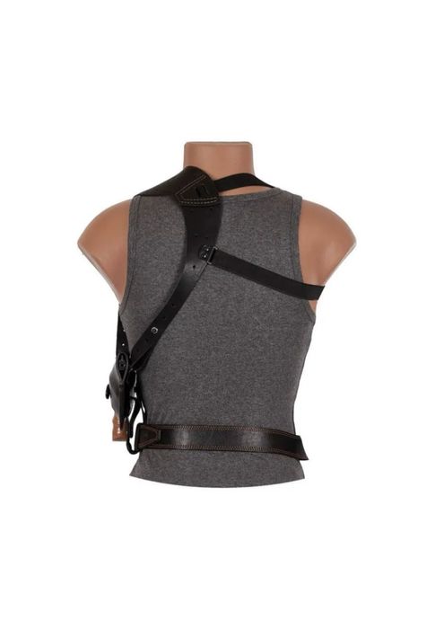 Кобура під Револьвер оперативна поясна формована шкіра чорна