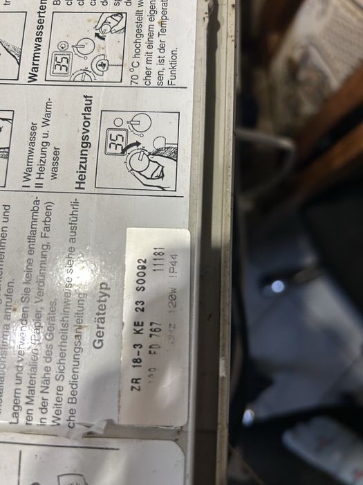 Piecyk gazowy Junkers w calosci lub na części