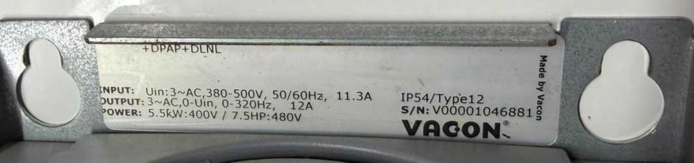 VACON HVAC 5,5 kW / 7,5 HP – Inversor de Frequência 400V
