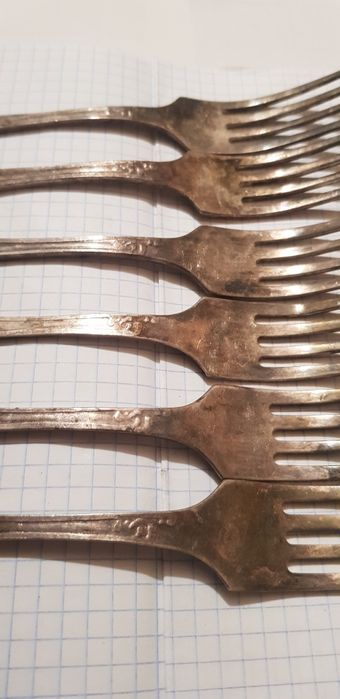 Вилки СССР посеребрение мнц как новые.