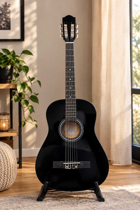 NOWA GITARA Klasyczna 4/4 Do Nauki CAŁY ZESTAW Do Nauki