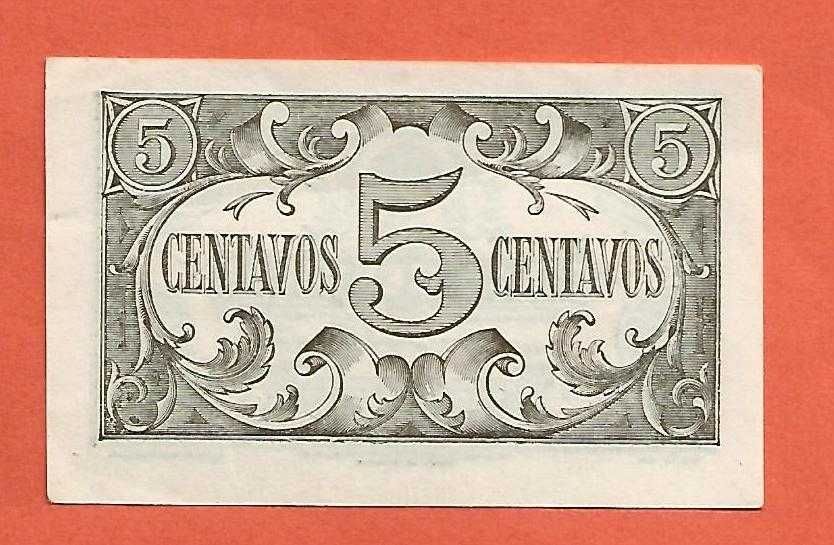 Cédula de 5 Centavos Casa da Moeda - Nova