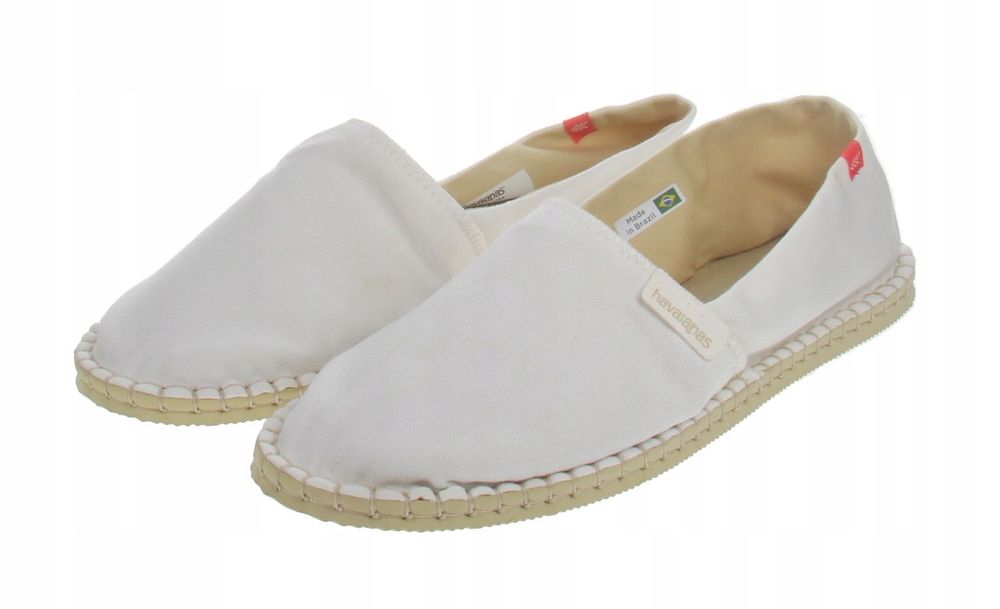 Havaianas espadryle damskie białe wsuwane casual 40 1jtc