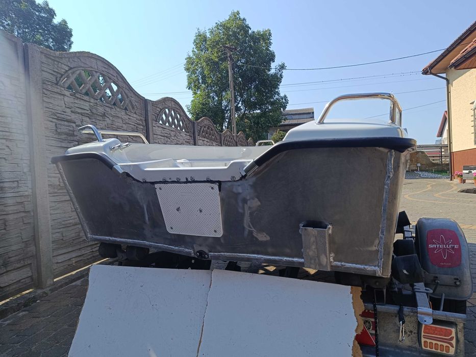 Łódź aluminiowa, motorowa wędkarska