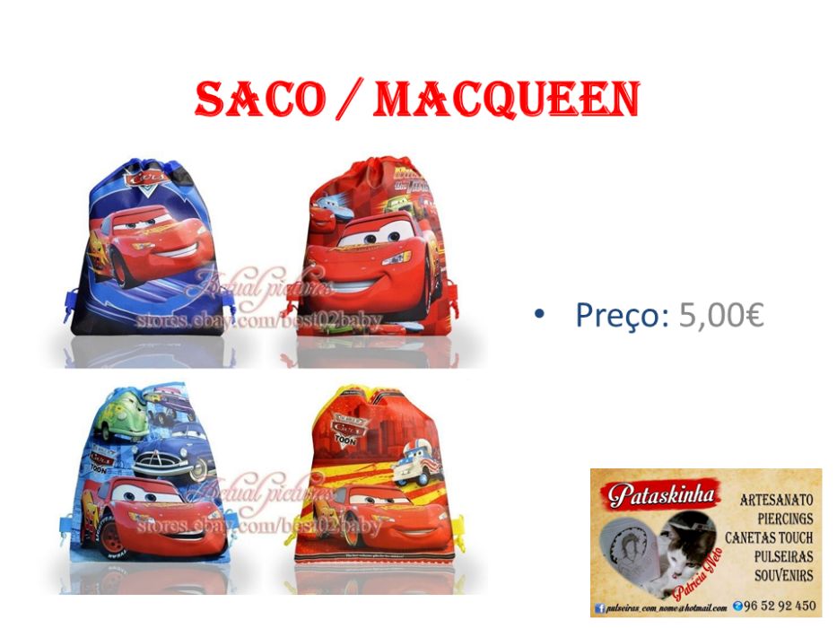 Bolsa mochila Cars