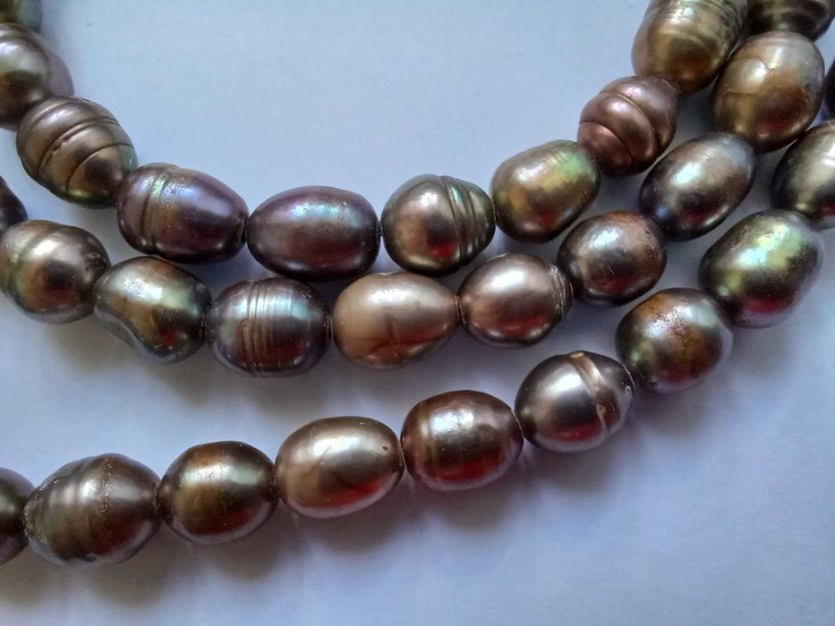 Намисто, річкові культивовані перлини. 66 см.