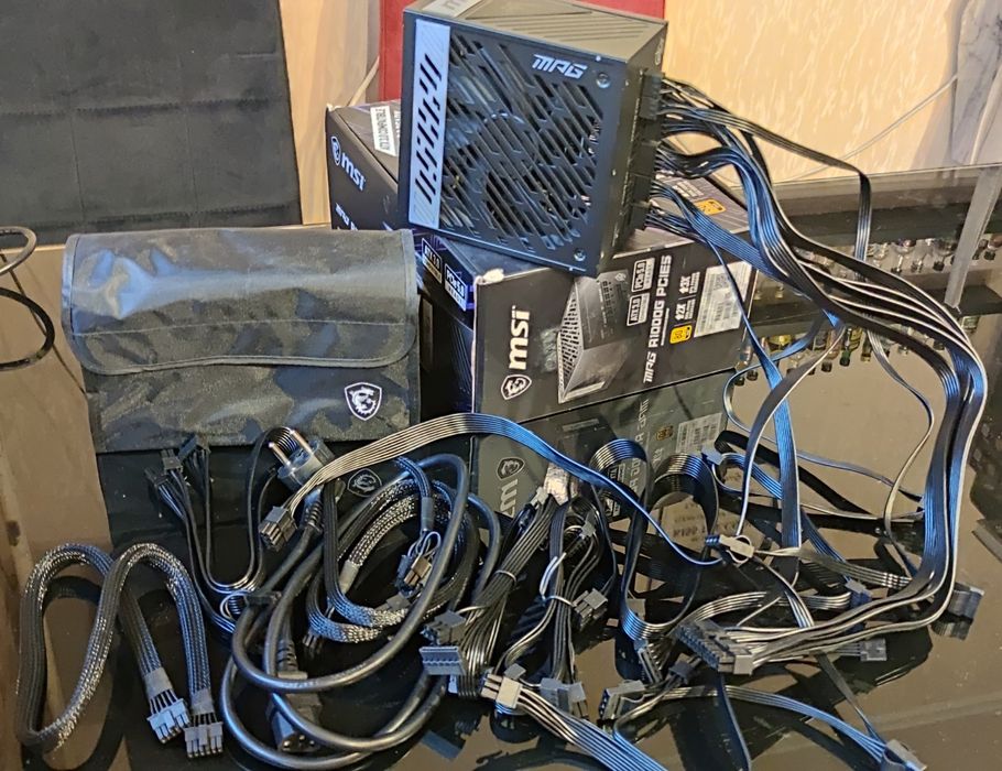 MSI A1000G PCIE5 atx3.0 GOLD модульный блок питания ПК 1000w