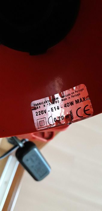 Conjunto 2 candeeiro de secretária