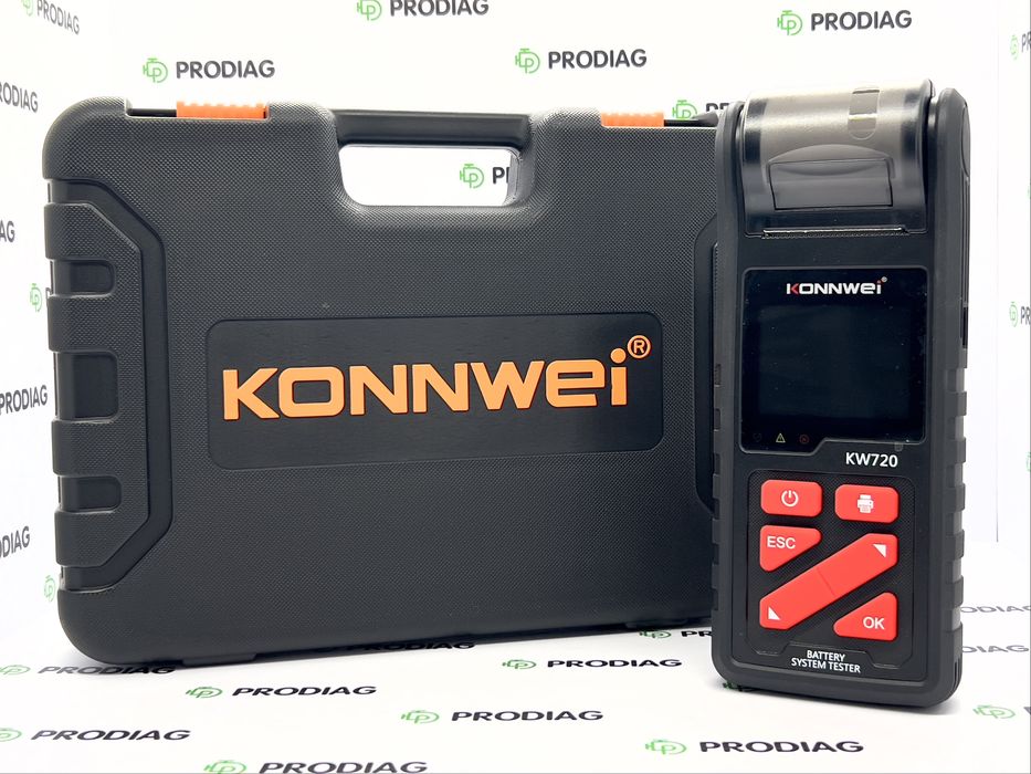 Konnwei KW720 - тестер АКБ для авто, вантажівок і мотоциклів