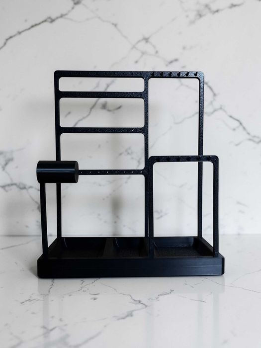 Elegancji Organizer na Biżuterię– Loft / Modern – Czarny