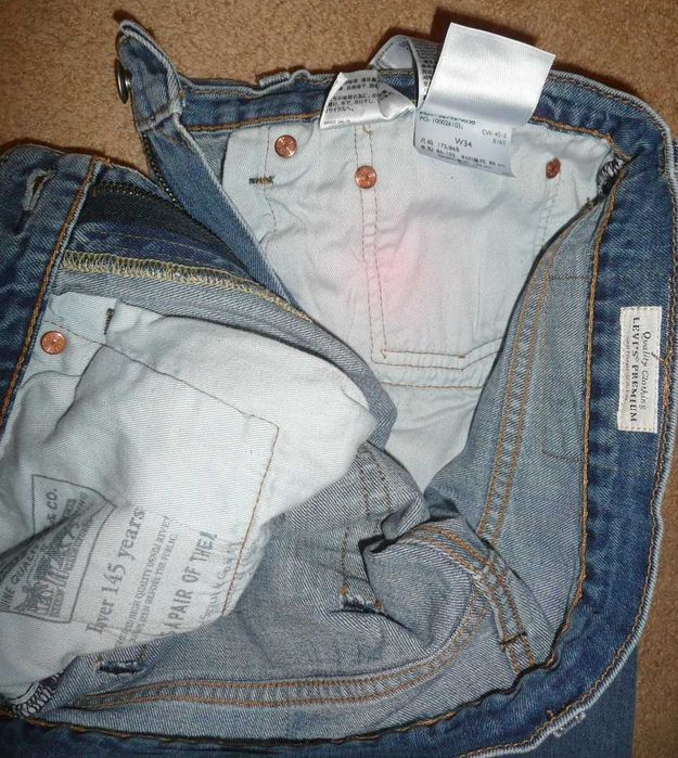 Spodenki szorty LEVIS 502 W34=45,5/50cm PREMIUM