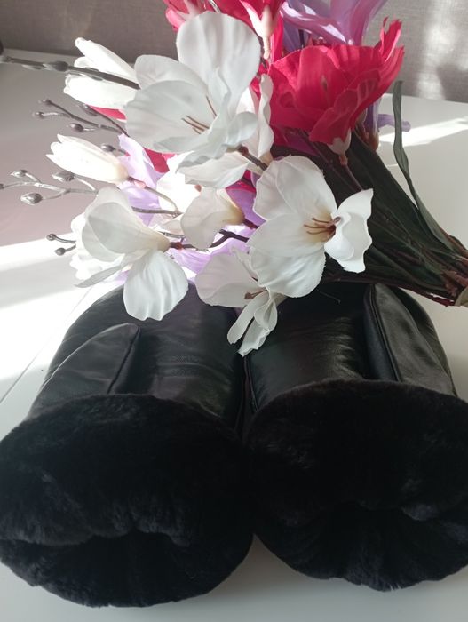 Варежки зимние на меху