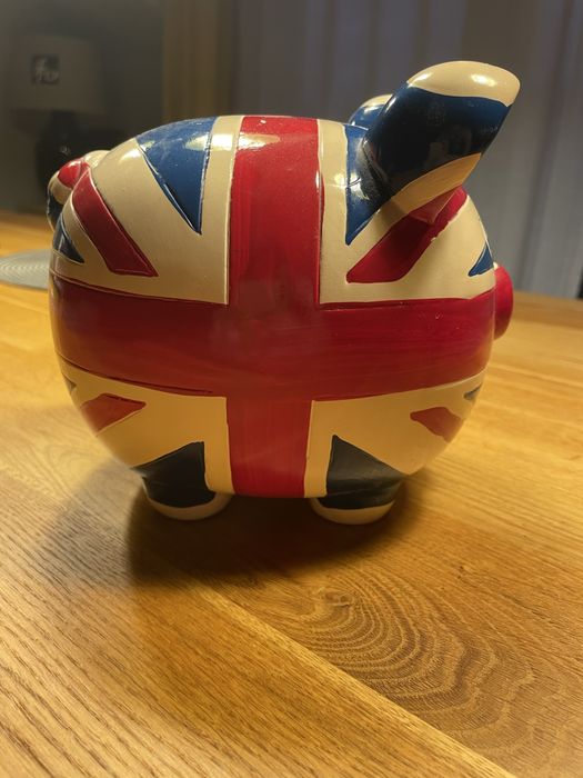Świnka Skarbonka DUŻA * UNION JACK *