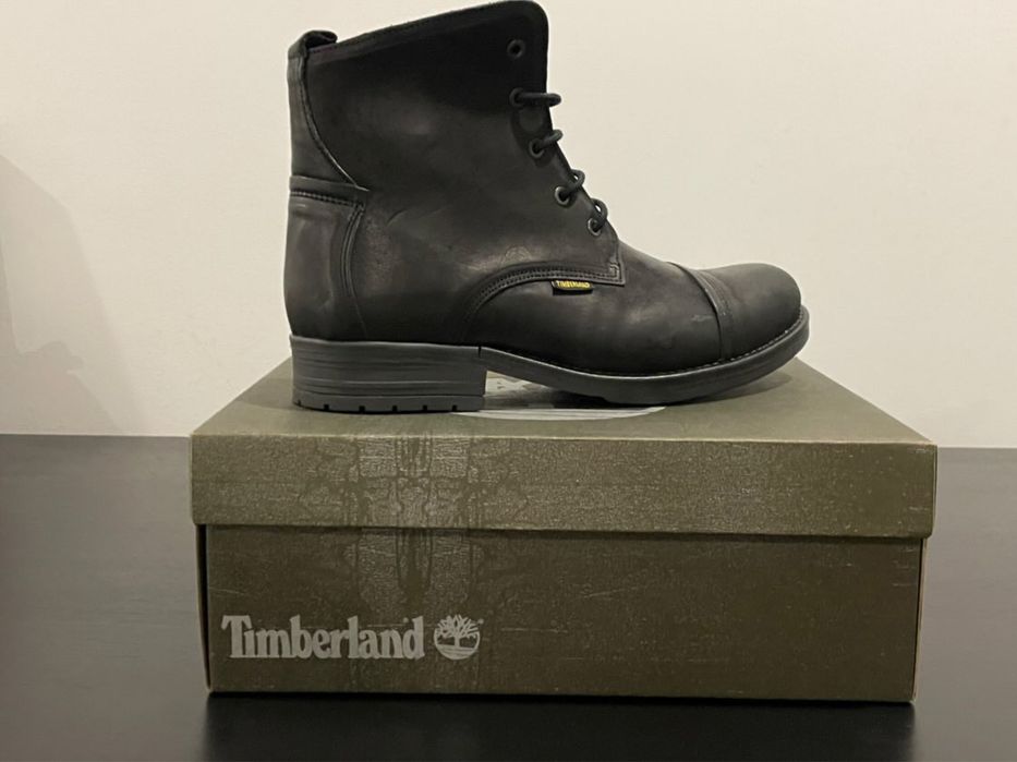 Botas pretas da Timberland