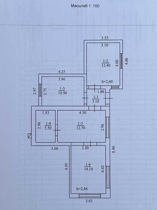 Пів будинку в центрі Баришівки