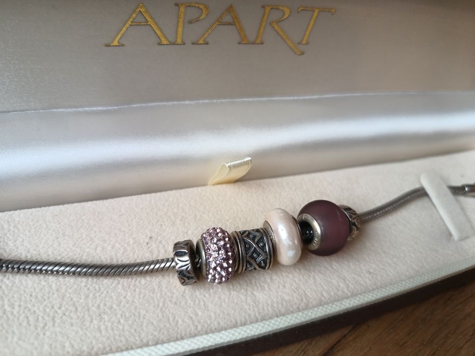Apart - bransoletka srebrna z beads