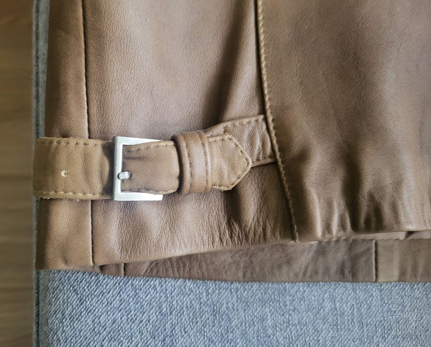 Skórzana męska kamizelka 4XL
