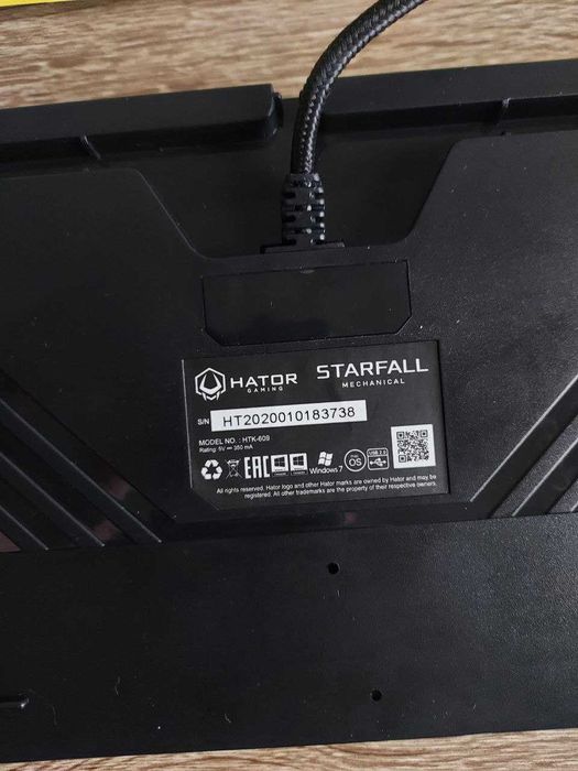 Клавіатура механічна HATOR Starfall Rainbow Origin Blue (HTK-609)