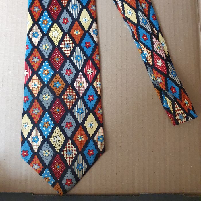 Krawat męski w kwiaty (k-5)OK