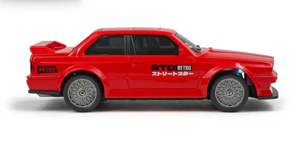 Дрифт машинка на радіокеруванні BMW M3 E30 Mini Drift 1:43 4WD до 15 км/год LED-підсвітка USB-зарядка комплект для дрифту
