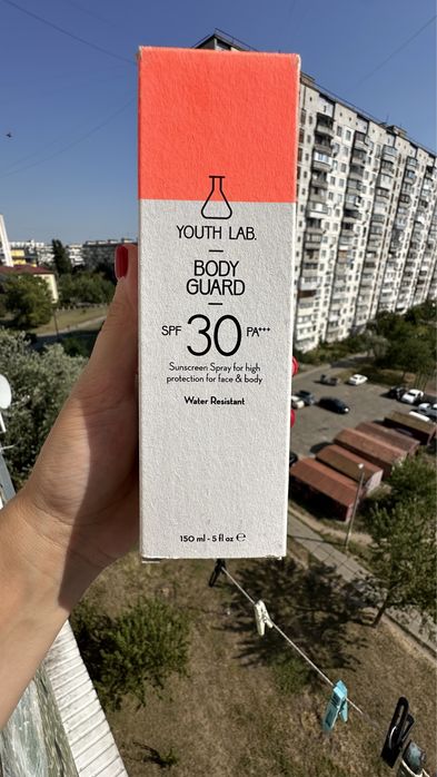Youth lab spf 30 спрей для обличчя й тіла солнцезащитный крем