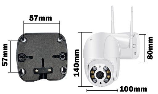 Kamera zewnętrzna obrotowa WiFi 8MP