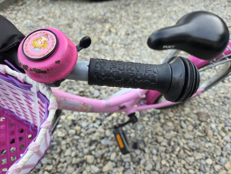Rower Puky 18" rozowy dla dziewczynki, seria Prinzessin Lillifee.