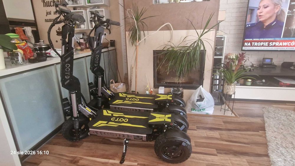 Duża Hulajnoga 3 kołowa OOTD T30 , 60V 3200W , zasięg 100KM , Stan jak Nowa.