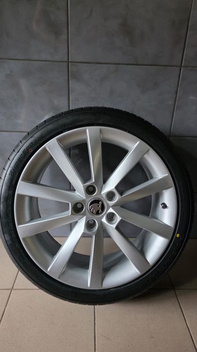 Felgi 18” 5x112 + nowe opony 2026r.  Skoda Octavia Volkswagen Golf Seat Leon