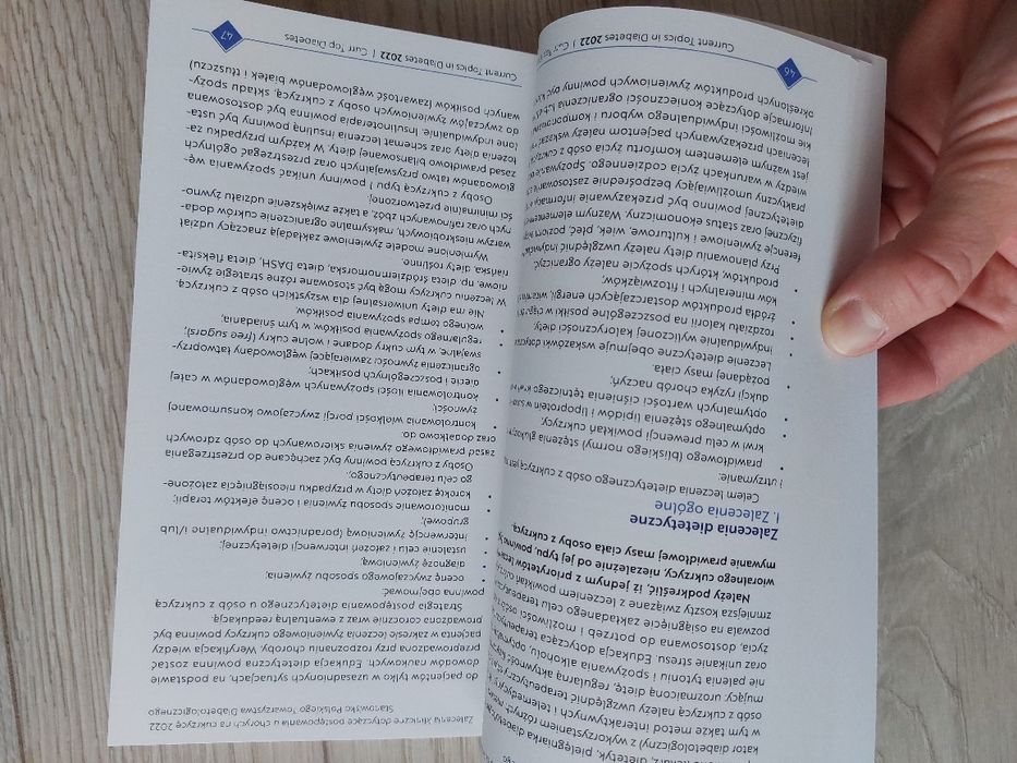Zalecenia kliniczne dotyczące postepowania u chorych na cukrzyce 2022