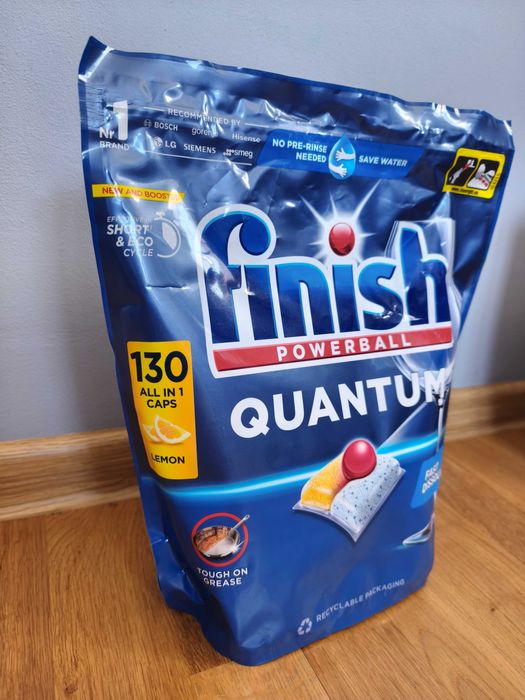 Kapsułki do zmywarki Finish Quantum All in 1 lemon 130szt