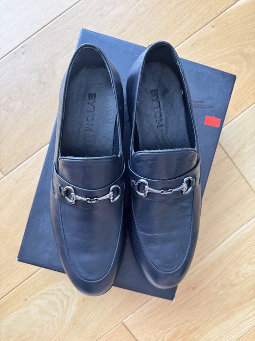 Eleganckie skórzane męskie mokasyny buty r. 44 Bytom Nowe