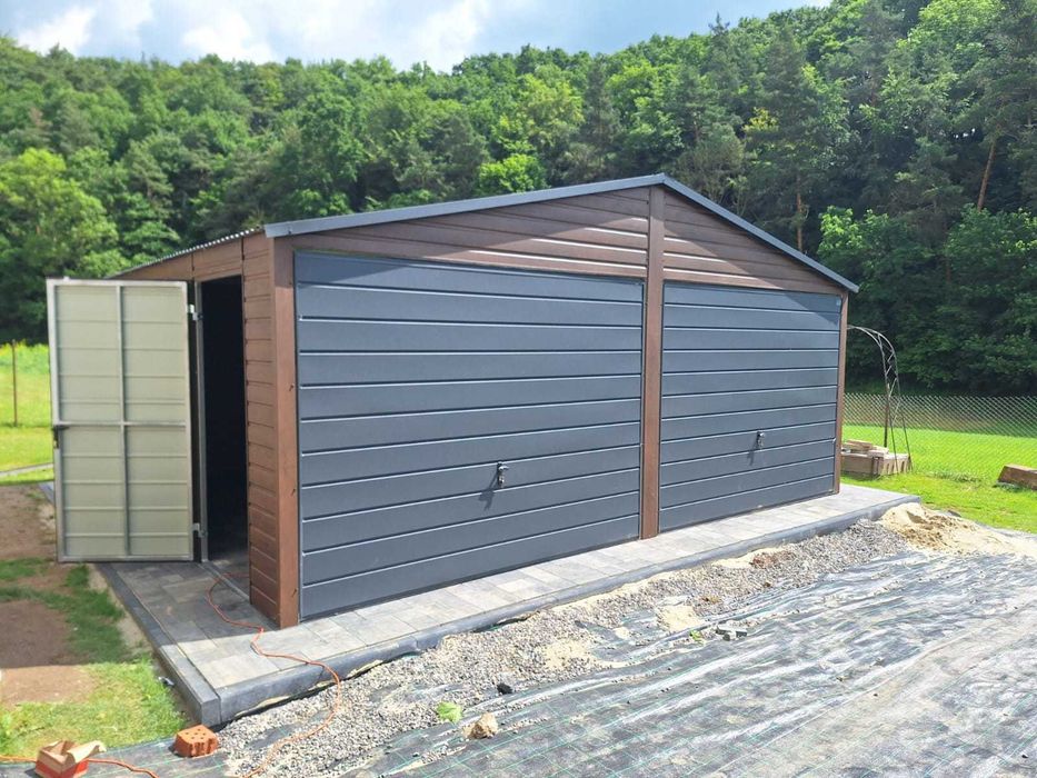 Garaż blaszany 6x5 Blaszak PREMIUM garaże blaszane 6x5 7x5 8x5 6x6 7x6 8x6 Premium - Producent !